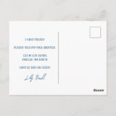 VERHUISAANKONDIGING Nieuw Home Adres Balkon Uitzic Briefkaart (Achterkant)