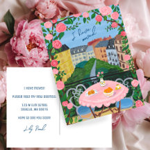 VERHUISAANKONDIGING Nieuw Home Adres Balkon Uitzic