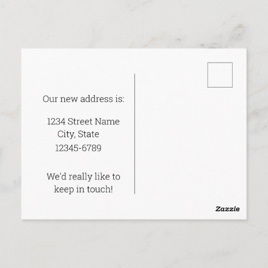 Verhuisaankondiging Oregon Meadowlark Grape Briefkaart (Achterkant)