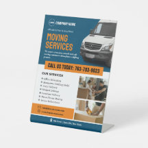 Verhuisbedrijf Custom Pedestal Sign