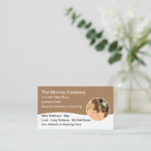 Verhuisbedrijf Eenvoudige Moderne Visitekaartjes (Staand voorkant)