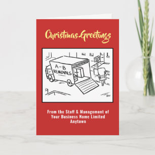 Verhuisbedrijf Kerstkaart Feestdagen Kaart