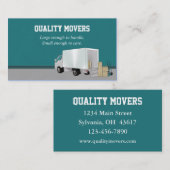 Verhuisbedrijf, Visitekaartje (Voorkant / Achterkant)