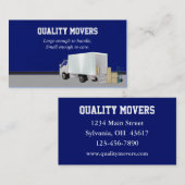 Verhuisbedrijf, Visitekaartje (Voorkant / Achterkant)