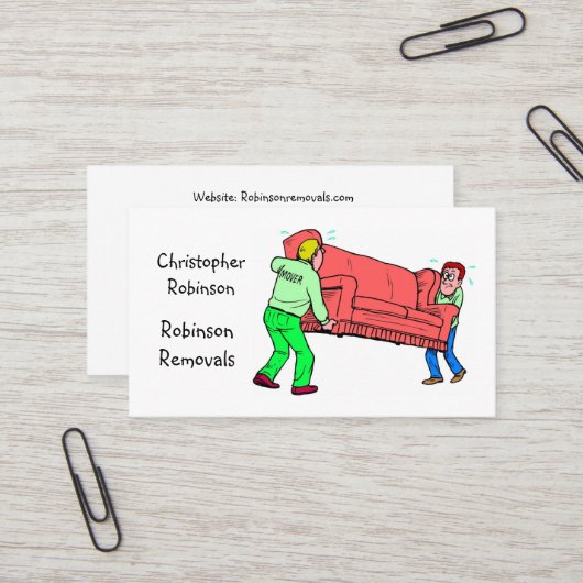 Verhuisbedrijf Visitekaartje (Voorkant / Achterkant in situ)