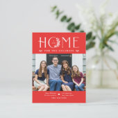 Verhuisbericht-huis foto Kerstkaart Feestdagenkaart (Staand voorkant)