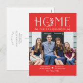 Verhuisbericht-huis foto Kerstkaart Feestdagenkaart (Voorkant / Achterkant)