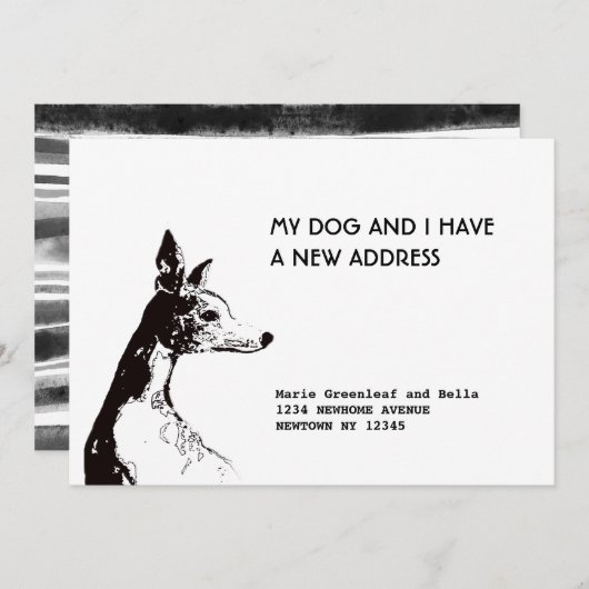 Verhuisbericht kaart (Voorkant / Achterkant)