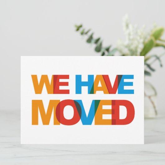 Verhuisbericht Kaarten (Staand voorkant)