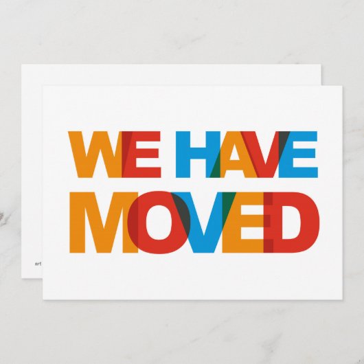 Verhuisbericht Kaarten (Voorkant / Achterkant)