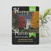 Verhuisbericht Kerstkaart met foto (Staand voorkant)