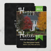 Verhuisbericht Kerstkaart met foto (Voorkant / Achterkant)