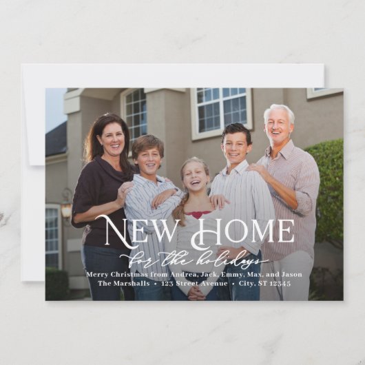 Verhuisbericht Kerstkaart Simply Home (Voorkant)