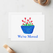 Verhuisbericht Notitiekaart Notitiekaartje (Voorkant / Achterkant in situ)