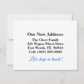 Verhuisbericht Notitiekaart Notitiekaartje (Achterkant)