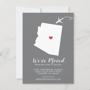 Verhuisbericht   Staat ARIZONA Aankondiging