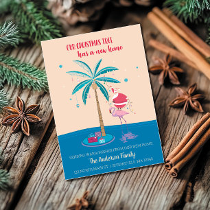 Verhuisbericht Tropische Kerstboom Kaart