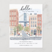 Verhuisbericht uit Brooklyn Briefkaart (Voorkant)