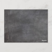 Verhuisbericht Vintage Schoolbord Groene Blad Briefkaart (Achterkant)
