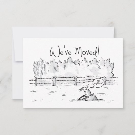 Verhuisbericht, we gaan verhuizen, nieuwe woning. (Voorkant)