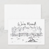 Verhuisbericht, we gaan verhuizen, nieuwe woning. (Voorkant / Achterkant)