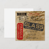 Verhuisbericht: we zijn verhuisd! aankondiging (Voorkant / Achterkant)