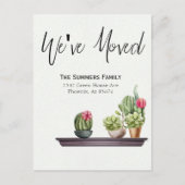 Verhuisbericht Wij zijn Verhuisde Planten verhuisd Aankondigingskaart (Voorkant)