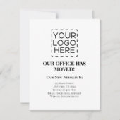 Verhuisbericht Zakelijke Logo Kaart (Voorkant)