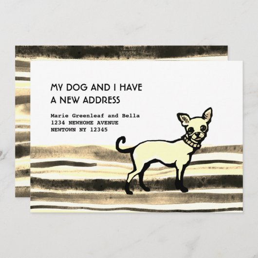 Verhuisberichtkaart Aankondiging (Voorkant / Achterkant)