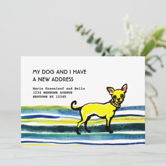 Verhuisberichtkaart Aankondiging (Staand voorkant)