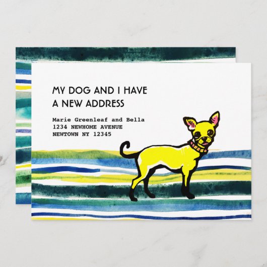 Verhuisberichtkaart Aankondiging (Voorkant / Achterkant)