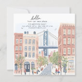 Verhuisberichtkaart uit Brooklyn Aankondiging (Voorkant)