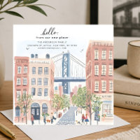 Verhuisberichtkaart uit Brooklyn