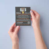 Verhuisbusontwerp, verhuisbedrijf Adverteren Flyer (Hand)