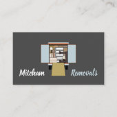 Verhuisbusontwerp, verhuisbedrijf visitekaartje (Voorkant)