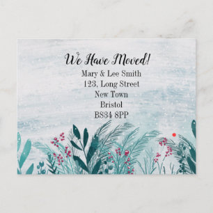 Verhuisd huis verhuizen naar het buitenland verhui aankondigingskaart