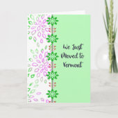 Verhuisd naar Vermont Aankondigingskaart Bedankkaart (Voorkant)