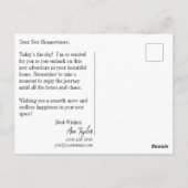 Verhuisdag Congratulaties Briefkaart (Achterkant)