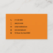  verhuisdiensten oranje visitekaartje (Achterkant)