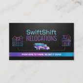 Verhuisdiensten - Verhuizing - Lijnkunst Visitekaartje (Voorkant)