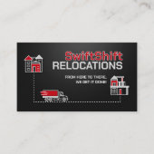 Verhuisdiensten - Verhuizing - Lijnkunst Visitekaartje (Voorkant)