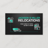 Verhuisdiensten - Verhuizing - Lijnkunst Visitekaartje (Voorkant)