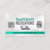 Verhuisdiensten - Verhuizing - Lijnkunst Visitekaartje (Voorkant)