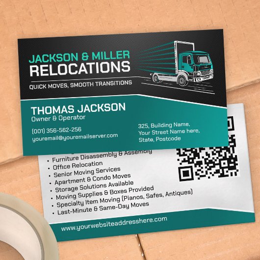 Verhuisdiensten - Verhuizing Visitekaartje