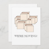 Verhuisdozen Aankondigingskaart (Voorkant / Achterkant)