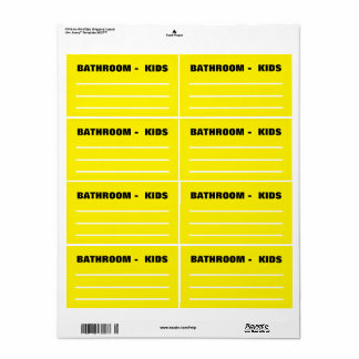Verhuisdozen Organiseren Labels - Kinderbadkamer