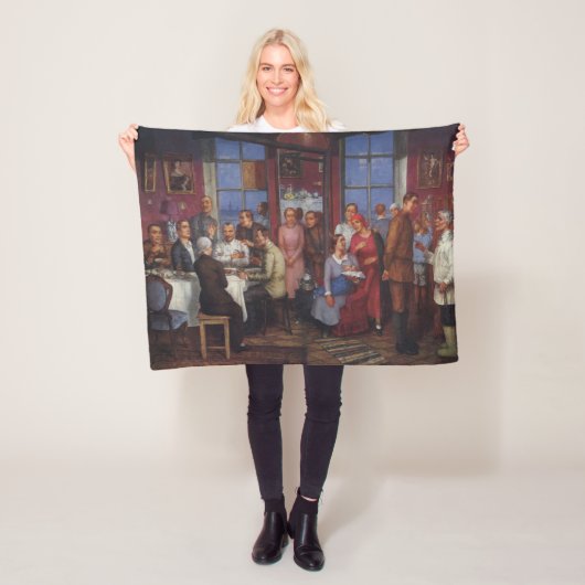 verhuisfeest fleece deken (In situ)