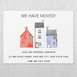 Verhuishuis Verandering van adres Magnetische Kaar