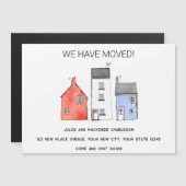 Verhuishuis Verandering van adres Magnetische Kaar (Voorkant / Achterkant)