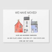 Verhuishuis Verandering van adres Magnetische Kaar (Voorkant)